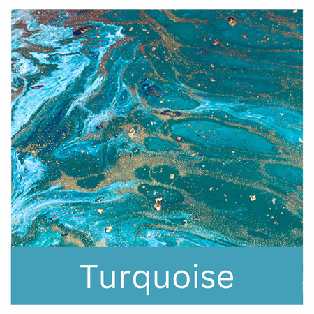 An abstract turquoise blue fluid artwork resembling the flow of the ocean tide as it surges and gracefully glides over expansive tidal flats.